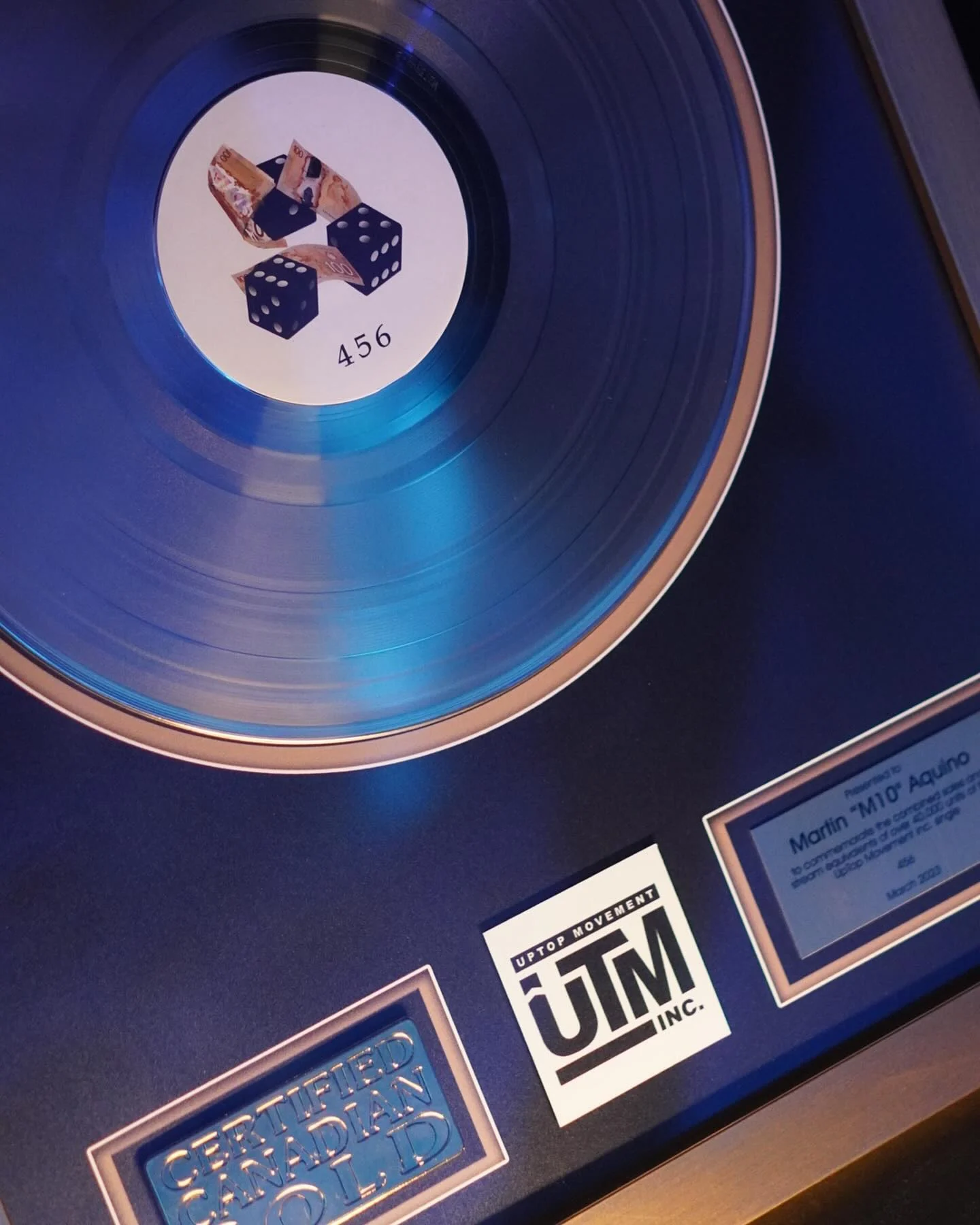 Platinum plaques, piece 3