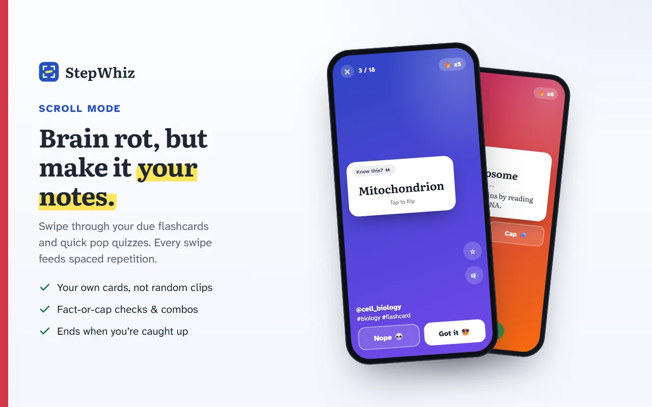 StepWhiz, screen 2